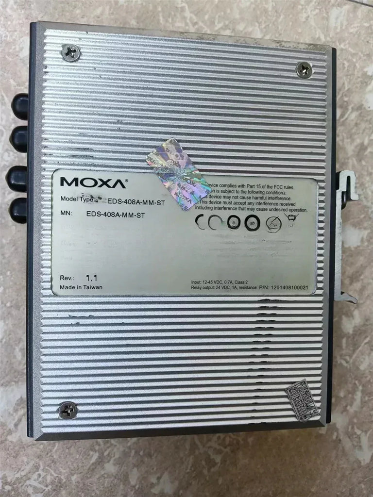 MOXA EDS-408A-MM-ST Industrial 8-Port Managed Ethernet Switch - ZYYKZ Test Equipment