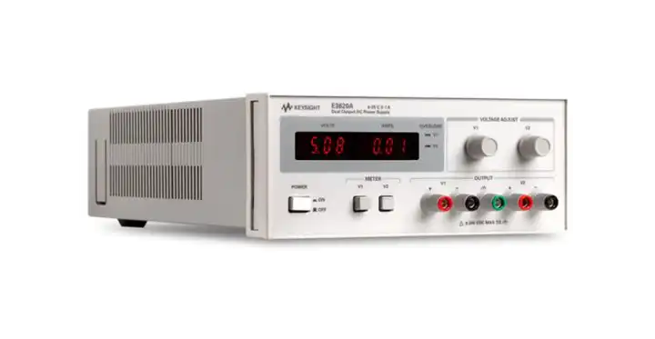 Keysight E3620A 50W Dual Output Power Supply - Two 25V, 1A Outputs