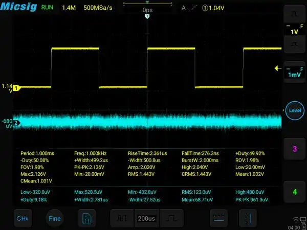 Micsig GEN 4 STO Series Tablet Oscilloscope - 100MHz to 200MHz, 2/4 Channels