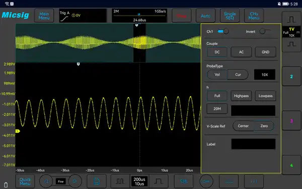 Micsig VATO Series Automotive Oscilloscope - 200MHz, 4 Channels