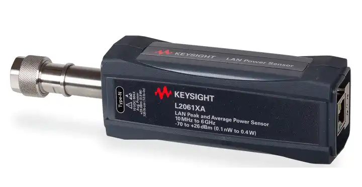 Keysight L2061XA 10 MHz to 6 GHz LAN Wide Dynamic Range Average and Peak Power Sensor