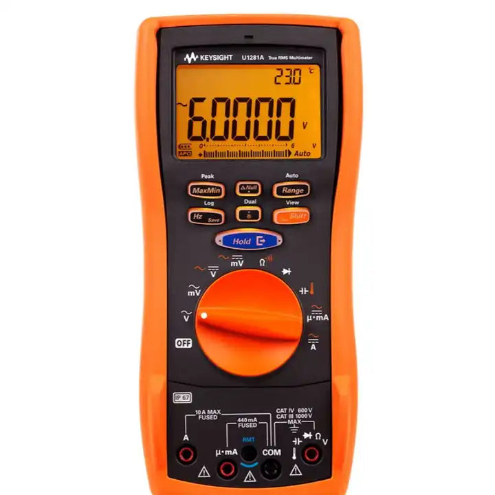 Keysight U1281A Handheld Digital Multimeter - 4.5 Digits, IP67 Rated