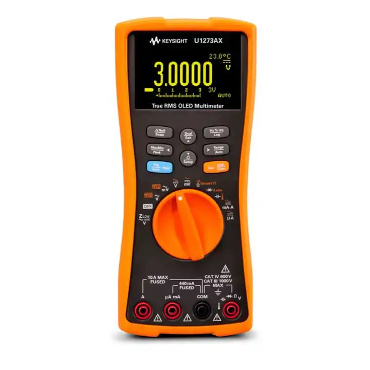 Keysight U1273AX Handheld Digital Multimeter - 4.5 Digits, IP54 Rated