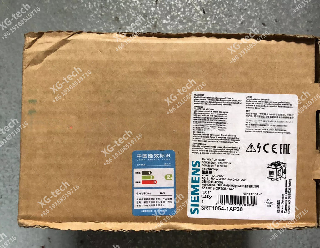 Siemens 3RT1054-1AP36 Contactor - Reliable Power Control Solution