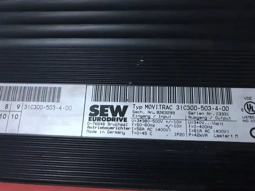 Used SEW-EURODRIVE MOVITRAC 31C300-503-4-00 Inverter Drive - ZYYKZ Test Equipment