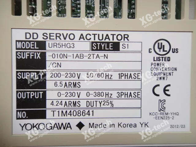 Yokogawa UR5HG3-010N-1AB-2TA-N/CN Industrial Controller