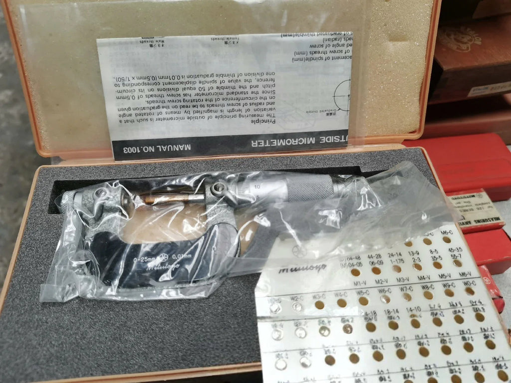 Mitutoyo 126-125 Precision Screw Thread Micrometer - ZYYKZ Test Equipment