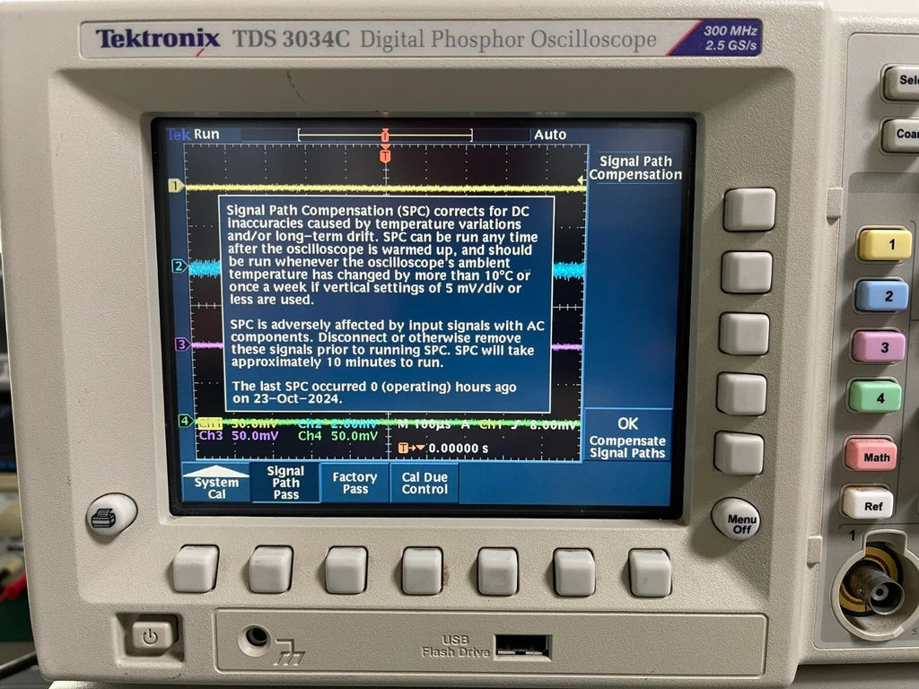 Tektronix TDS3034C 4-Channel Digital Oscilloscope 300 MHz Bandwidth - ZYYKZ Test Equipment