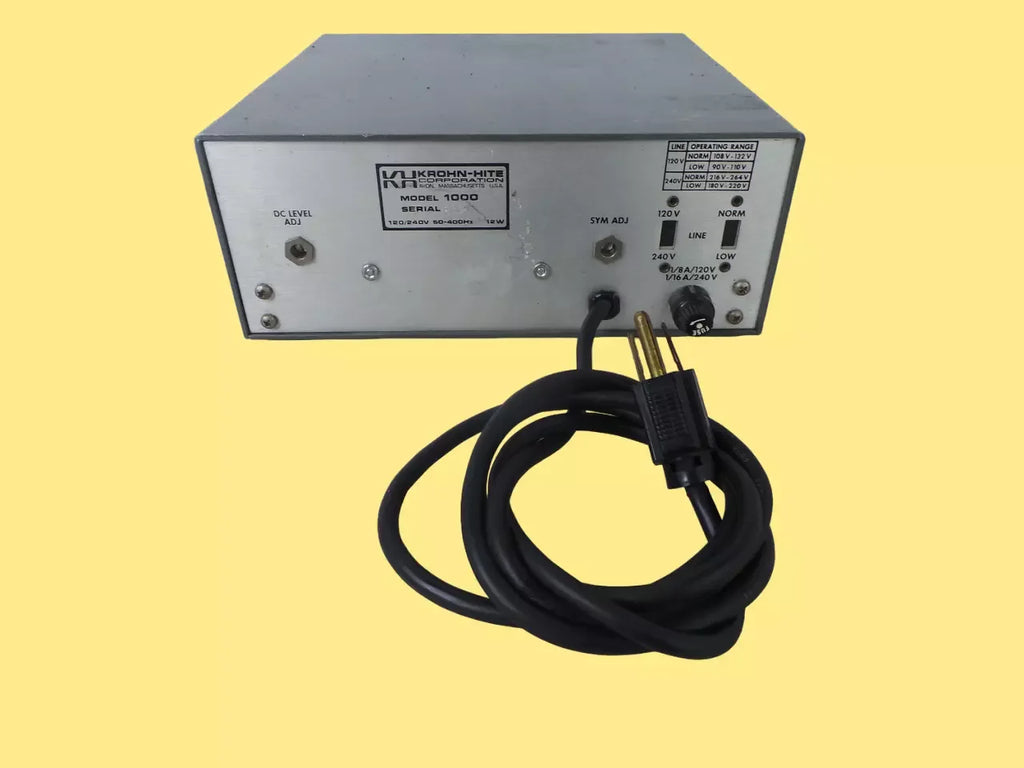 Krohn-Hite 1000 Precision Function Generator - High-Accuracy Waveform Synthesizer - ZYYKZ Test Equipment