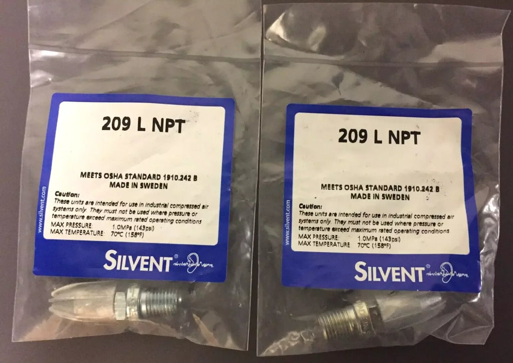 Silvent 209-L-NPT Full-Cone Air Spray Nozzle, 17 Nm³/h, 3.4 Nm Pressure - ZYYKZ Test Equipment