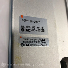Load image into Gallery viewer, SMC MGPM100-200Z Compact Guide Cylinder with 200mm Stroke - ZYYKZ Test Equipment