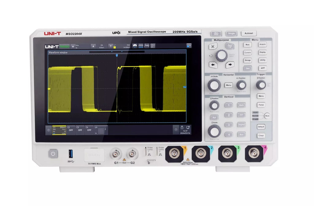 UNI-T MSO2204X 200MHz 4-Channel Mixed Signal Oscilloscope