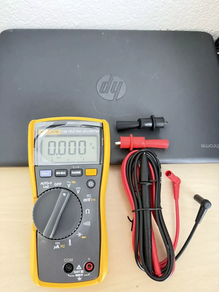 Fluke 116 True RMS Digital Multimeter with Test Leads - Precision HVAC & Electrical Measurement - ZYYKZ Test Equipment