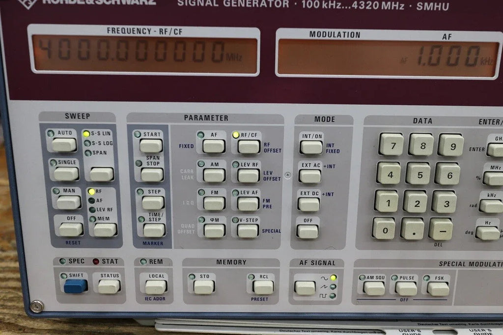 Rohde & Schwarz SMHU High-Precision RF Signal Generator - ZYYKZ Test Equipment