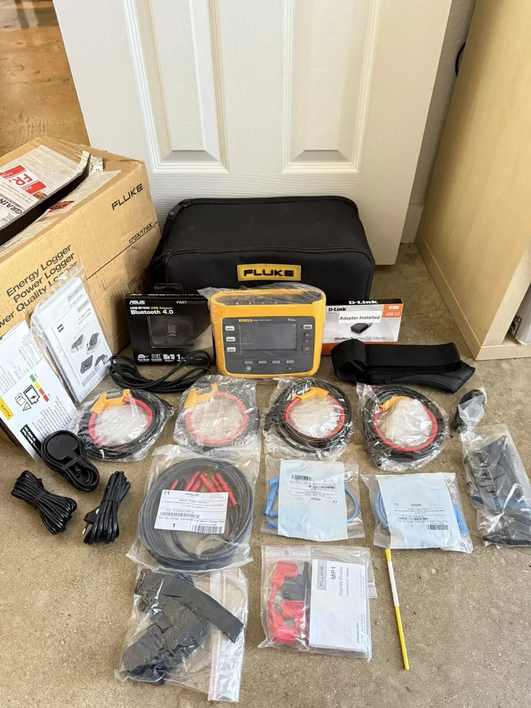 Fluke 1738 3-Phase Power Logger Kit with Accessories, Calibrated 2024 - ZYYKZ Test Equipment