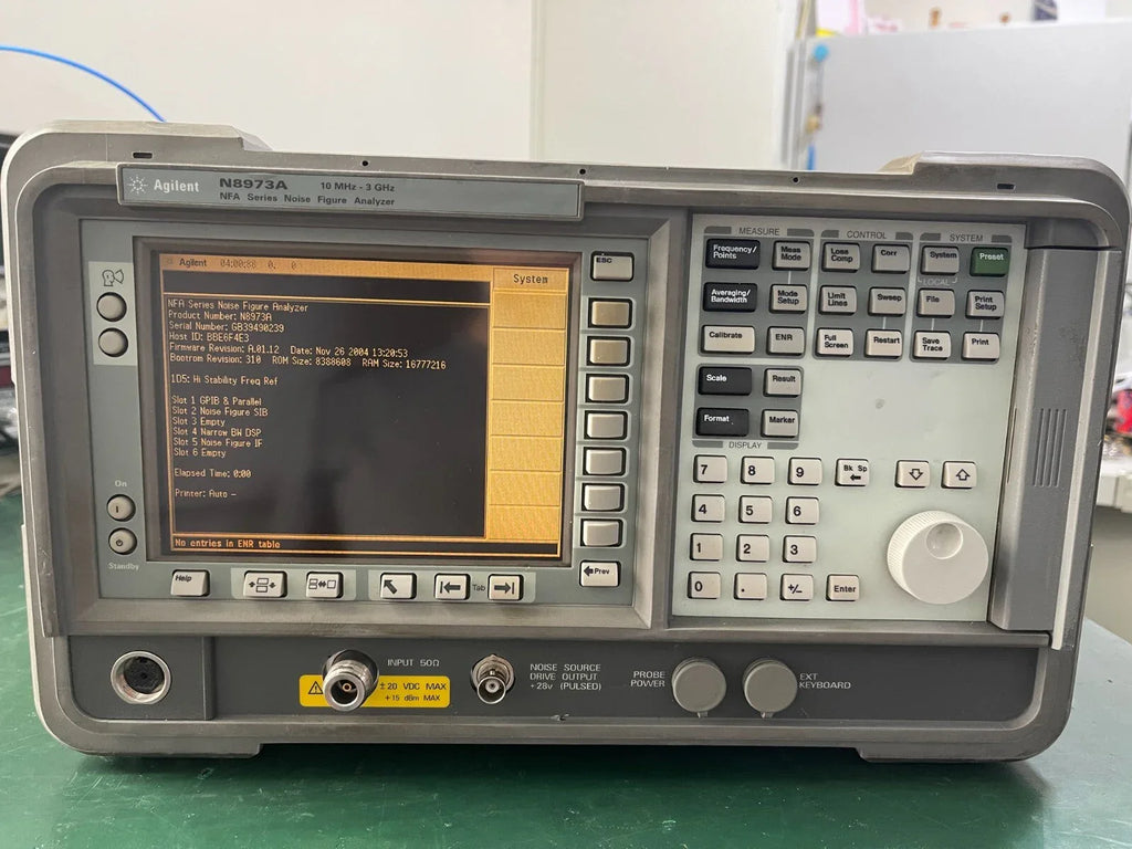 Agilent N8973A Noise Figure Analyzer - 10 MHz to 3 GHz - ZYYKZ Test Equipment