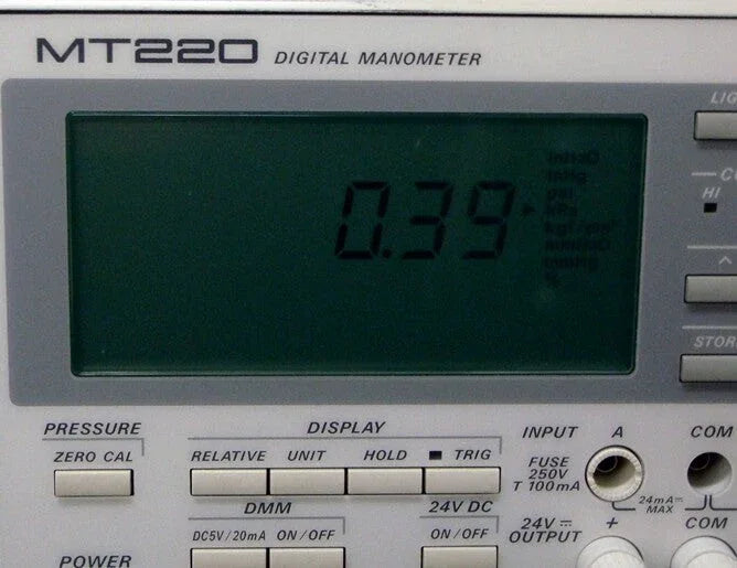 Yokogawa MT220 Digital Manometer - Precision Pressure Measurement - ZYYKZ Test Equipment