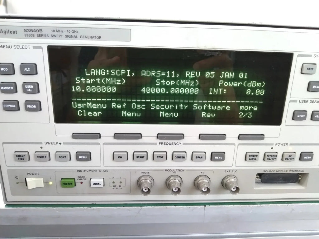Agilent 83640B Synthesized Sweep Signal Generator, 10MHz-40GHz - ZYYKZ Test Equipment