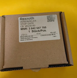 Rexroth VE2/D-60 Hydraulic Cylinder Stop Valve 3842547785 - ZYYKZ Test Equipment