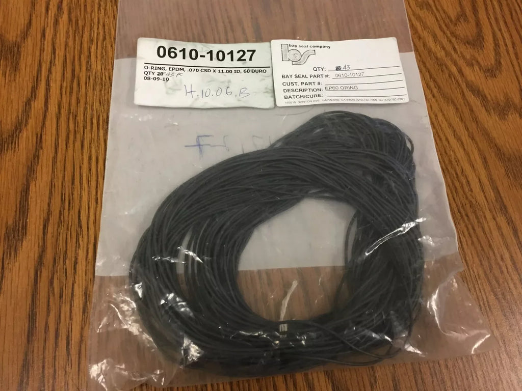 Bay Seal EP60 Black O-Ring 11.00 ID x 0.070 Diameter - ZYYKZ Test Equipment