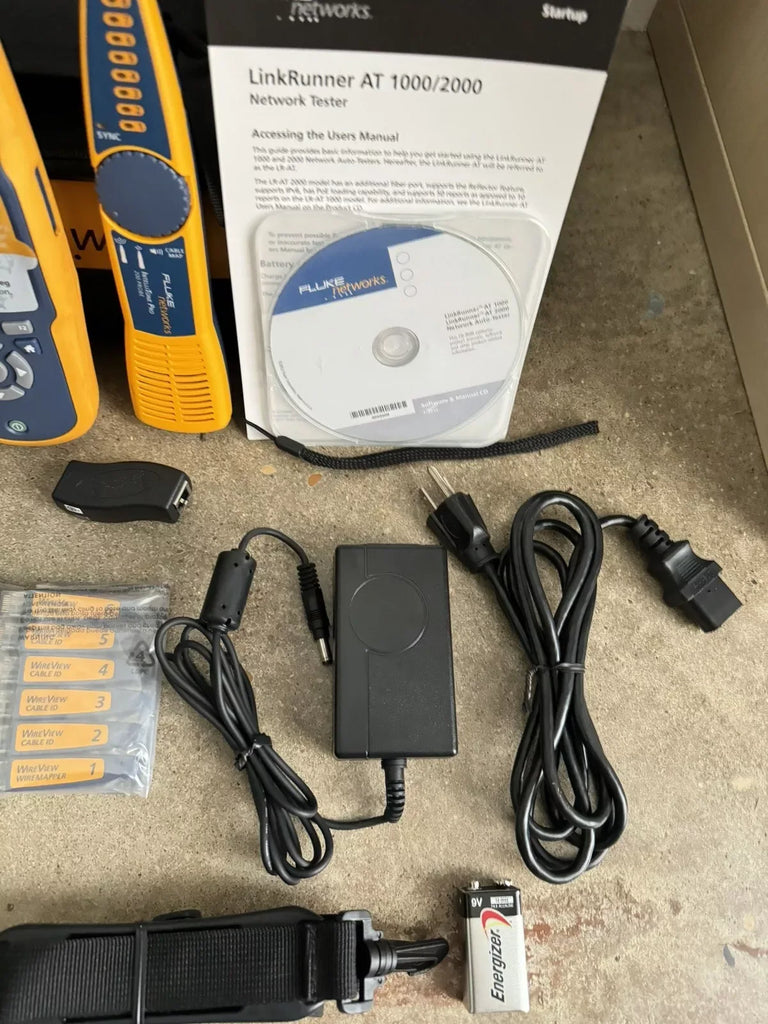 Fluke Networks LRAT-2000 Cable Tester Kit with Intellitone Probe - ZYYKZ Test Equipment