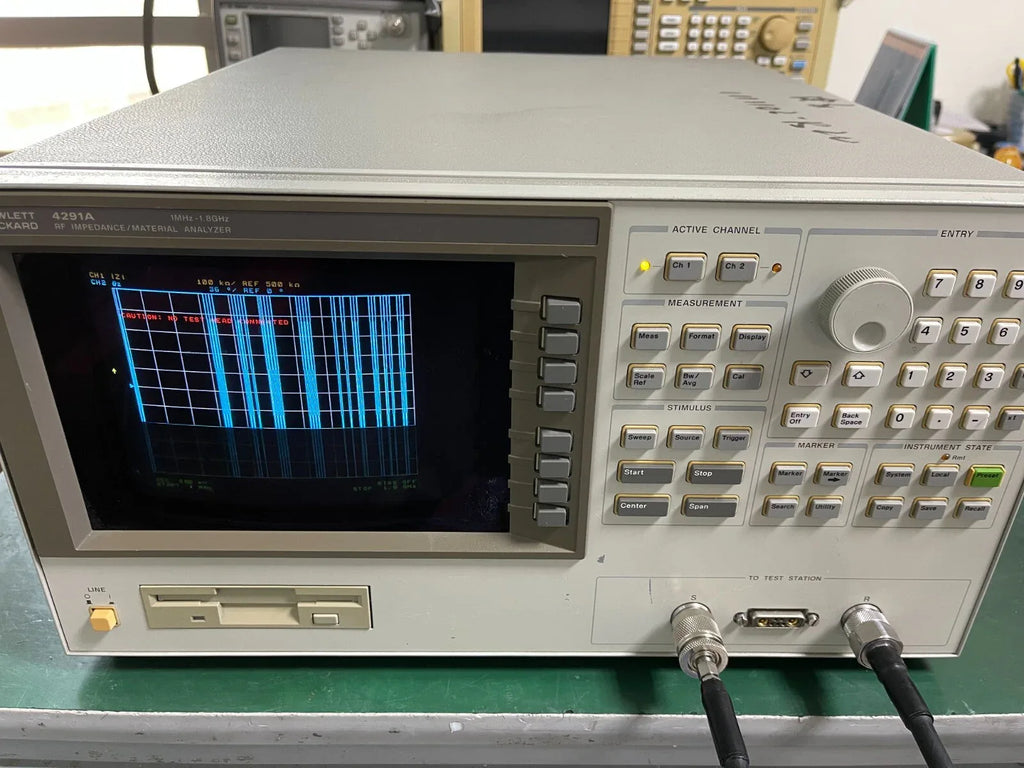 HP Agilent 4291A RF Impedance and Material Analyzer 1MHz–1.8GHz with Opt. 002, 1C2 - ZYYKZ Test Equipment