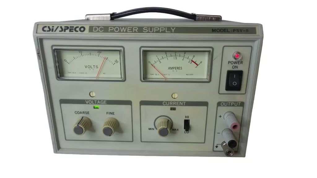 CSI Speco PSV-5 Adjustable DC Power Supply 0-30V 5A - ZYYKZ Test Equipment
