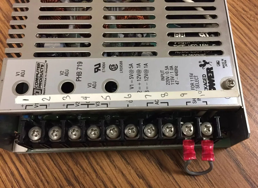 Computer Products PHB719 Multi-Voltage Power Supply 220V/0.5A & 115V/1.0A - ZYYKZ Test Equipment