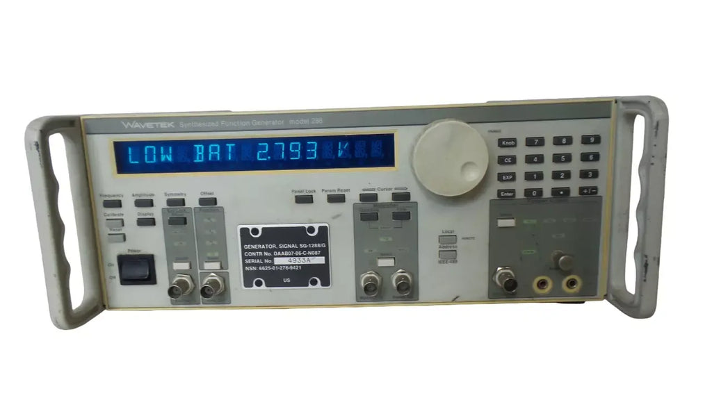 Wavetek 288 Synthesized Function Generator with High Stability and Precision - ZYYKZ Test Equipment