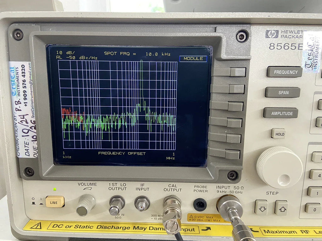 Agilent HP 8565E 50 GHz Spectrum Analyzer - Calibrated with Warranty - ZYYKZ Test Equipment
