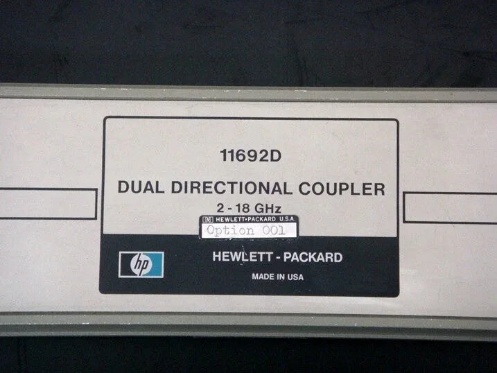 HP 11692D/001 Dual Directional Coupler - High Frequency RF Component - ZYYKZ Test Equipment