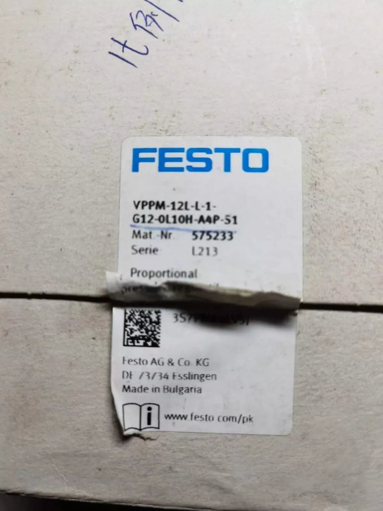 Festo VPPM-12L-L-1-G12-0L10H-A4P-S1 One-Piece Pneumatic Valve for Industrial Automation - ZYYKZ Test Equipment