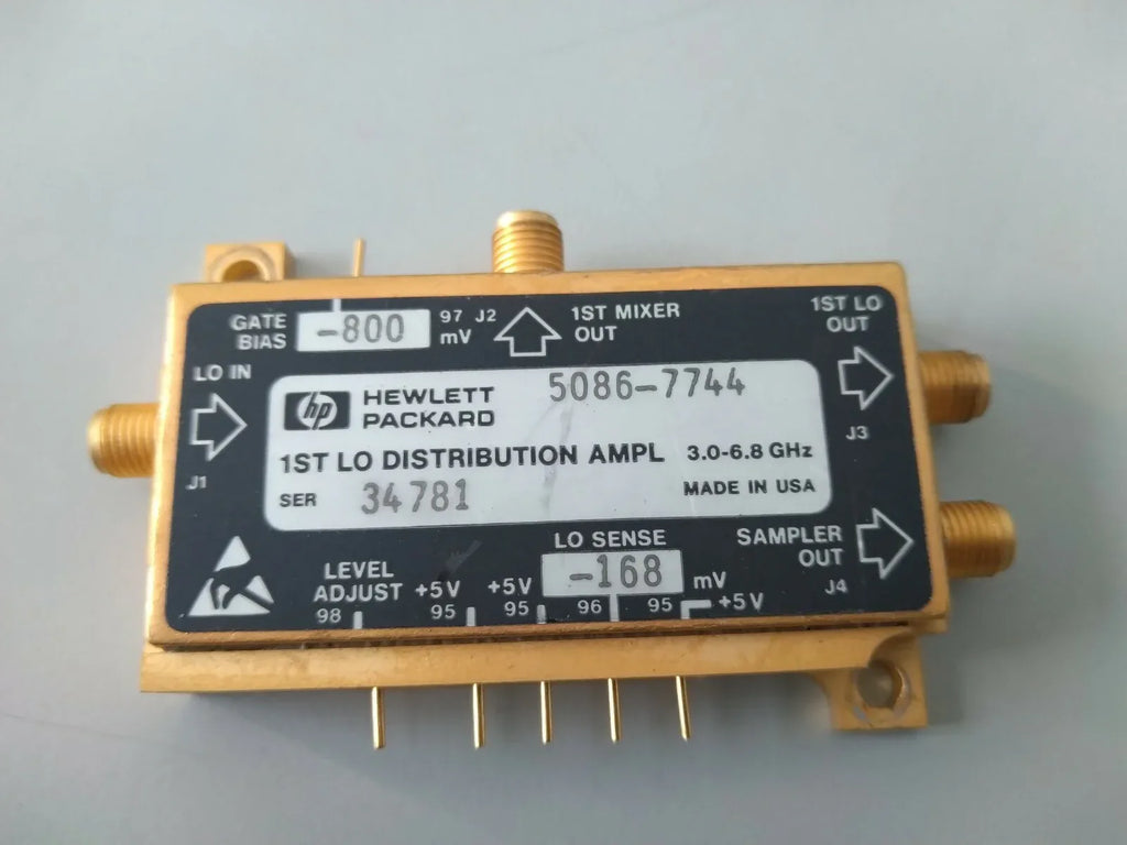 HP Agilent 5086-7744 1st LO Distribution Amplifier for 8594E Spectrum Analyzer - ZYYKZ Test Equipment