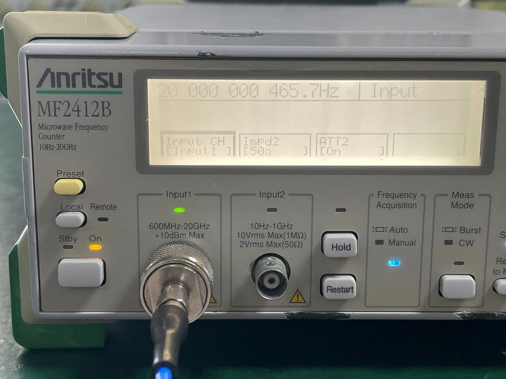 Anritsu MF2412B Microwave Frequency Counter 10 Hz - 20 GHz - ZYYKZ Test Equipment
