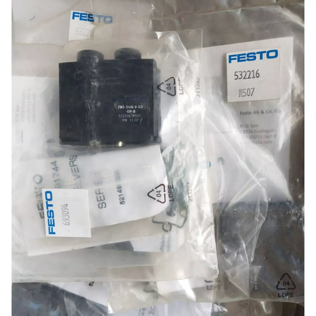 Festo FBS-SUB-9-GS-DP-B Bus Plug for Industrial Automation Systems - ZYYKZ Test Equipment