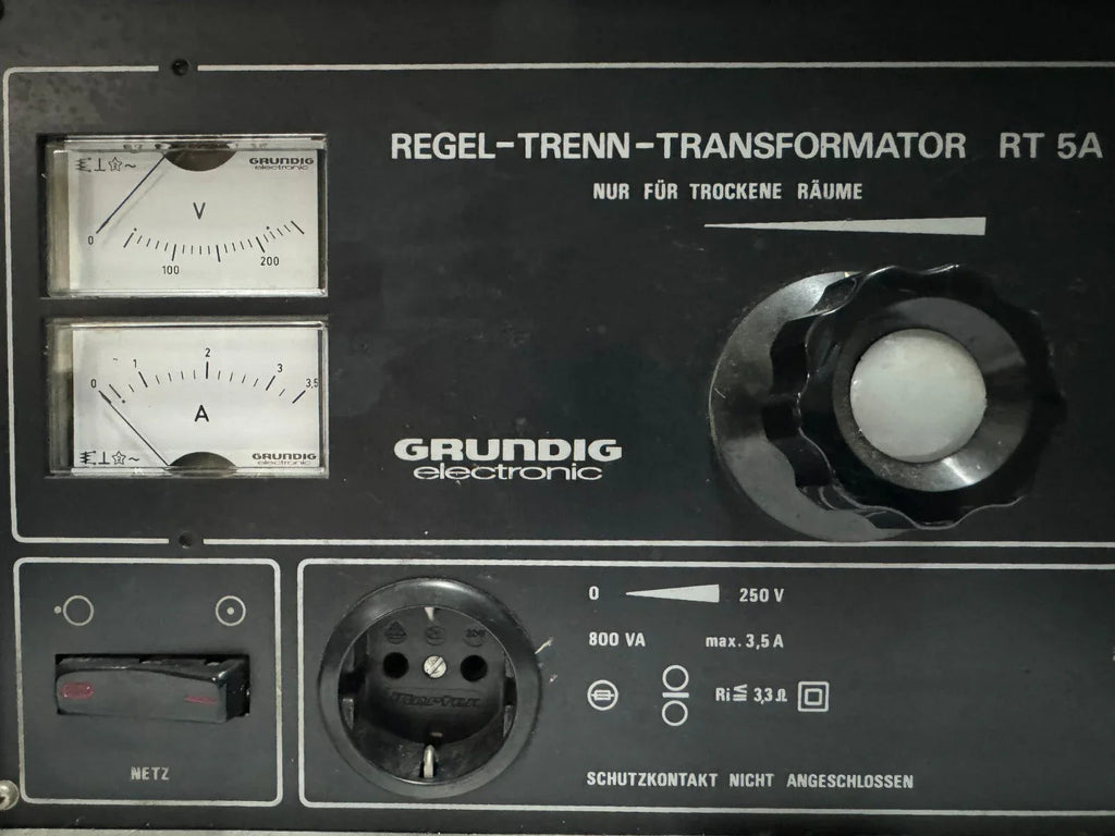 Grundig RT5A Isolating Transformer - Regel-Trenn-Transformator - ZYYKZ Test Equipment