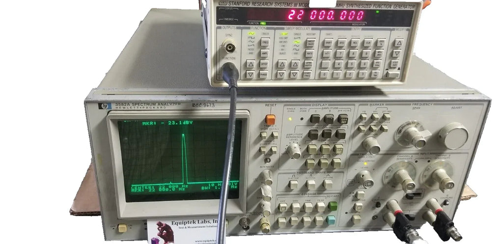 HP 3582A Low Frequency Spectrum Analyzer, 10 Hz to 100 kHz - ZYYKZ Test Equipment