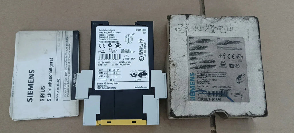Siemens Safety Relay Module 3TK2821-1CB30 for Industrial Automation - ZYYKZ Test Equipment