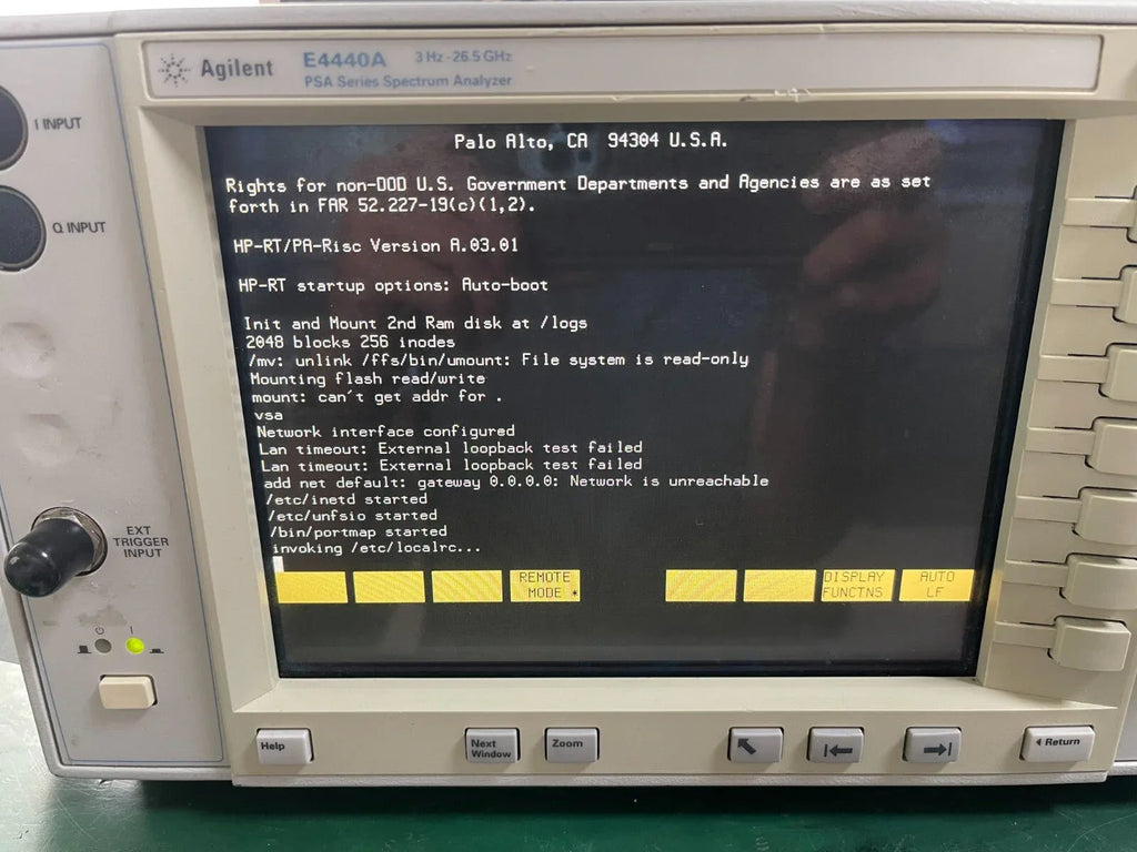 Agilent E4440A PSA Spectrum Analyzer 3 Hz to 26.5 GHz - ZYYKZ Test Equipment