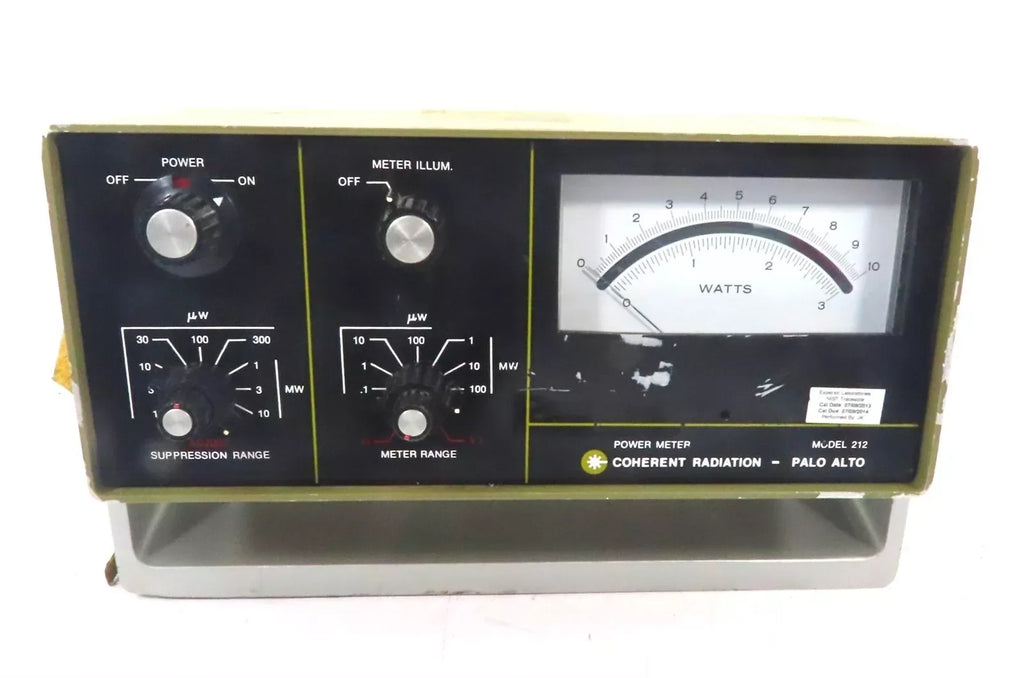 Coherent Radiation Laboratories Model 212 Precision Optical Power Meter - ZYYKZ Test Equipment