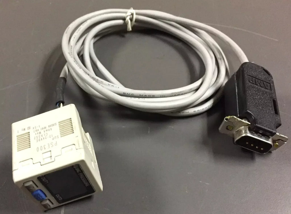 SMC PSE300 Digital Pressure Sensor with Cable - High Accuracy Display - ZYYKZ Test Equipment
