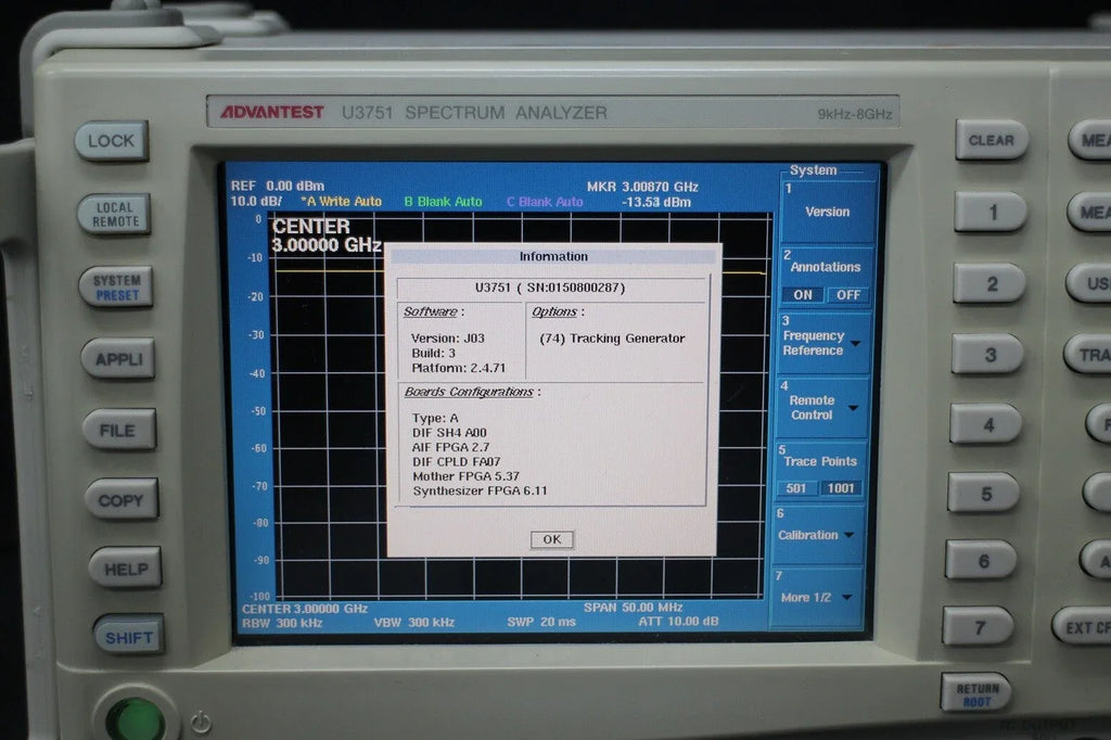 ADVANTEST 8GHz High-Performance Spectrum Analyzer - ZYYKZ Test Equipment