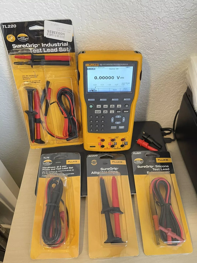 Fluke 753 Multifunction Documenting Process Calibrator with Advanced Accessories - ZYYKZ Test Equipment