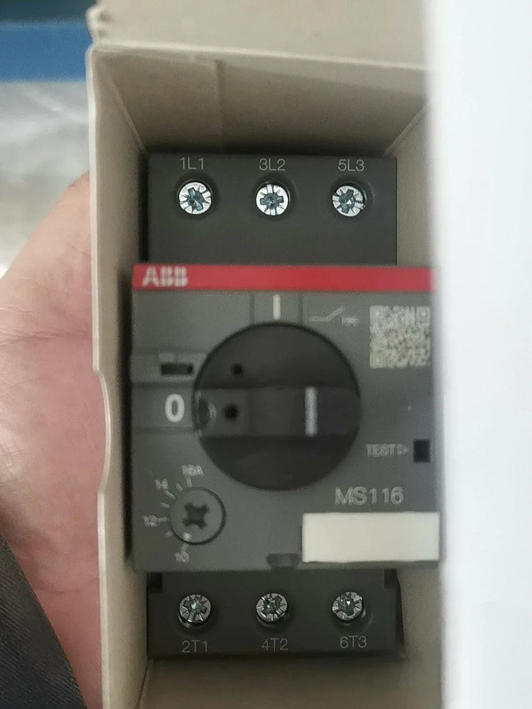 ABB Manual Motor Starter MS116-16, 16A, Thermal Overload Protection - ZYYKZ Test Equipment