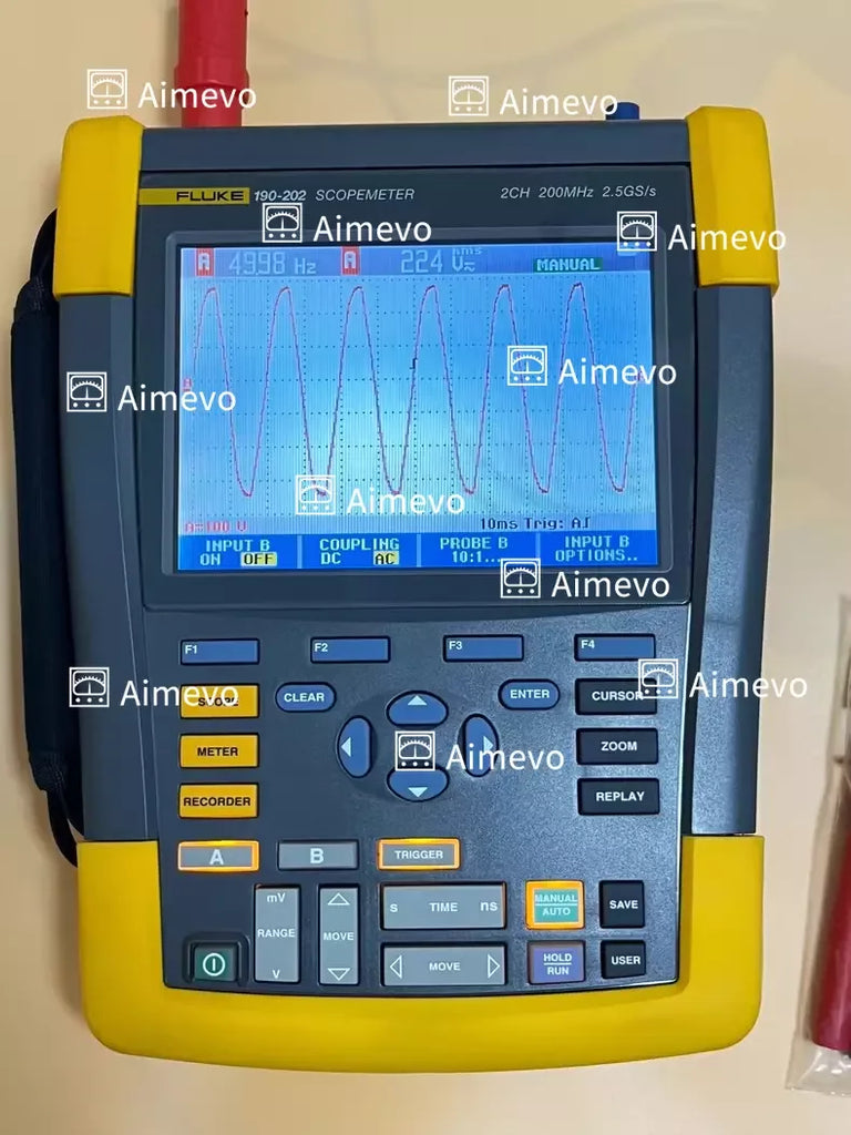 Fluke 190-202/2CH ScopeMeter Oscilloscope 200MHz 2.5GS/s - ZYYKZ Test Equipment