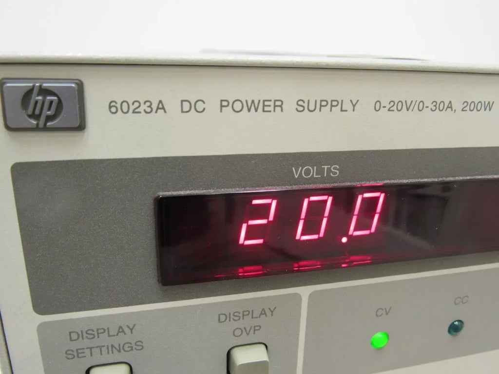 HP Agilent 6023A Autoranging DC Power Supply 0-20V 0-30A 200W - ZYYKZ Test Equipment