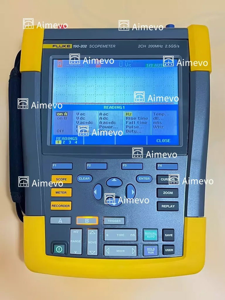 Fluke 190-202/2CH ScopeMeter Oscilloscope 200MHz 2.5GS/s - ZYYKZ Test Equipment