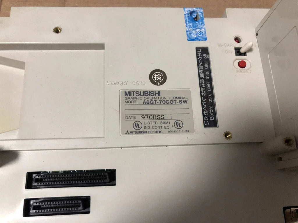 Mitsubishi Electric A8GT-70GOT-SW A870GOT-STN-B BD627A197G56 7 Touchscreen HMI Panel - ZYYKZ Test Equipment