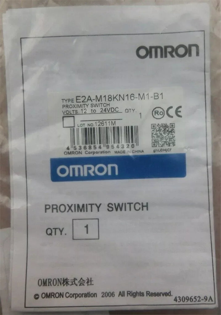 Omron E2A-M18KN16-M1-B1 Industrial Inductive Proximity Sensor Switch - ZYYKZ Test Equipment