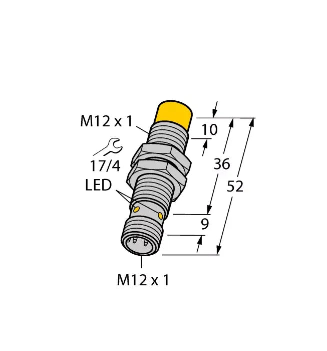 TURCK NI10U-M12-AP6X-H1141 Inductive Proximity Sensor, M12, 10mm Detection - ZYYKZ Test Equipment